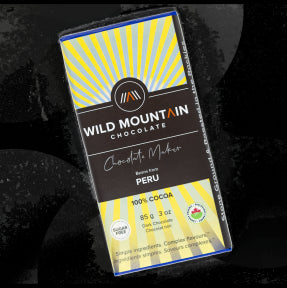 Wild Mountain Chocolate - Peru Dark Chocolate 100% Cocoa (85g)