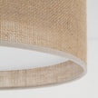 JUTE Natural Flush Mount Ceiling Light for Bedroom, Hallway & Living Room