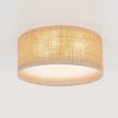 JUTE Natural Flush Mount Ceiling Light for Bedroom, Hallway & Living Room