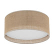 JUTE Natural Flush Mount Ceiling Light for Bedroom, Hallway & Living Room