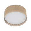 JUTE Natural Flush Mount Ceiling Light for Bedroom, Hallway & Living Room