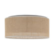 JUTE Natural Flush Mount Ceiling Light for Bedroom, Hallway & Living Room