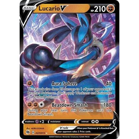 Lucario V - 027/073 (Non-Holo) (27/73) (PR)