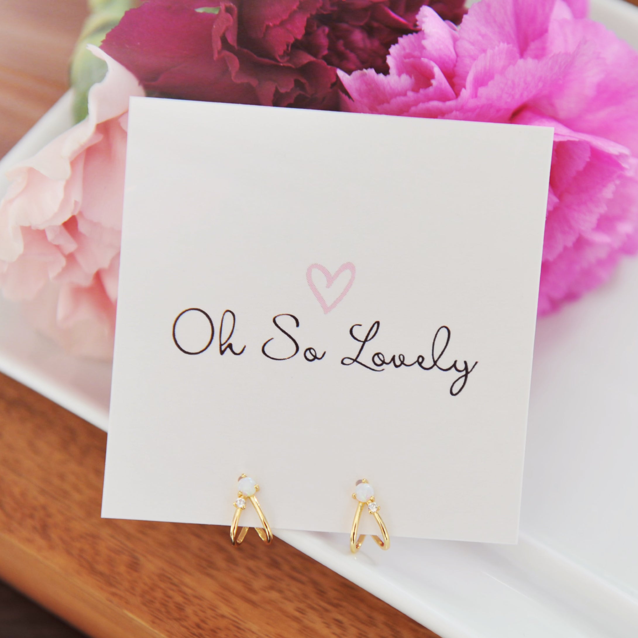 Penny Mini Opal Stud Earring