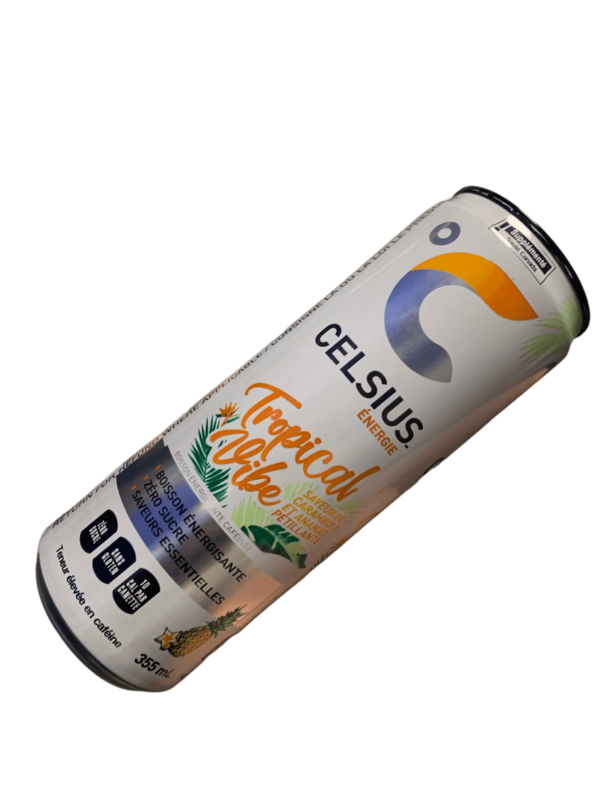 Celsius Tropical Vibe Zero Sugar Energy Drink 355ML - Canadian Edition