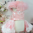 Baby Boo Feather Dog Dress | Elegant Occasion Dog Dress