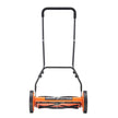 Manual Push Reel Lawn Mower 5-Blade Adjustable Height Grass Catcher 4 Wheels