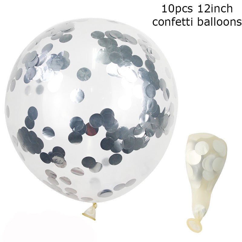 Silver Laser Disco Foil Balloons – Party Decoration Set