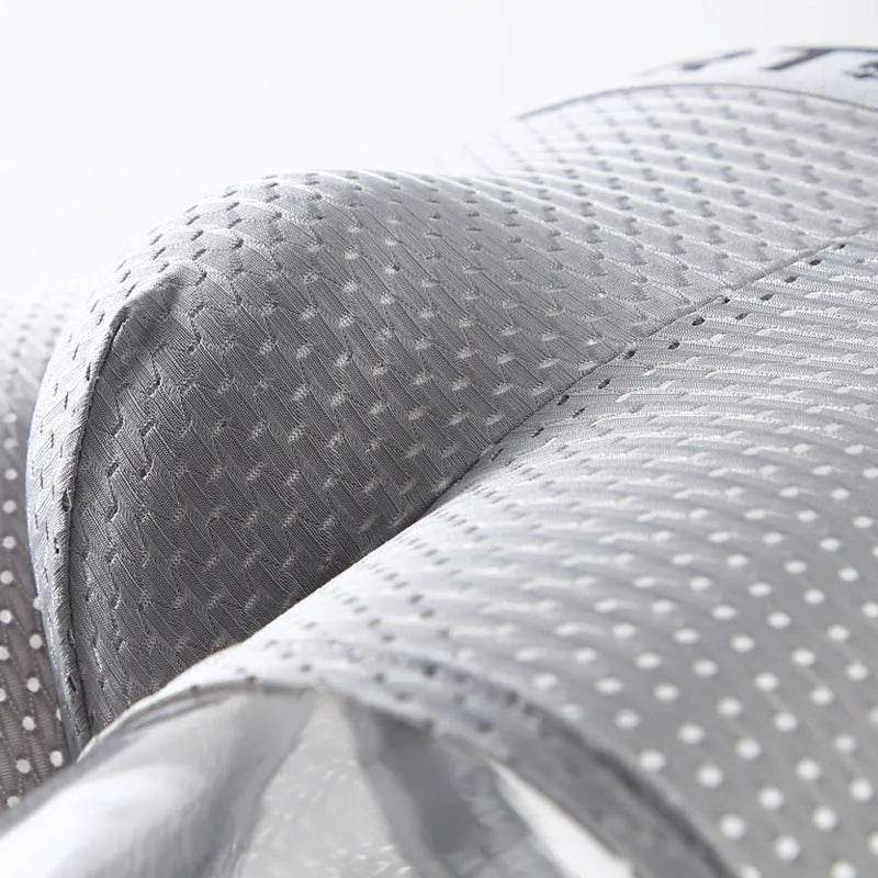 Men's Underwear Mid Waist Mesh Ice Silk Mesh SPORT Boxer Brief