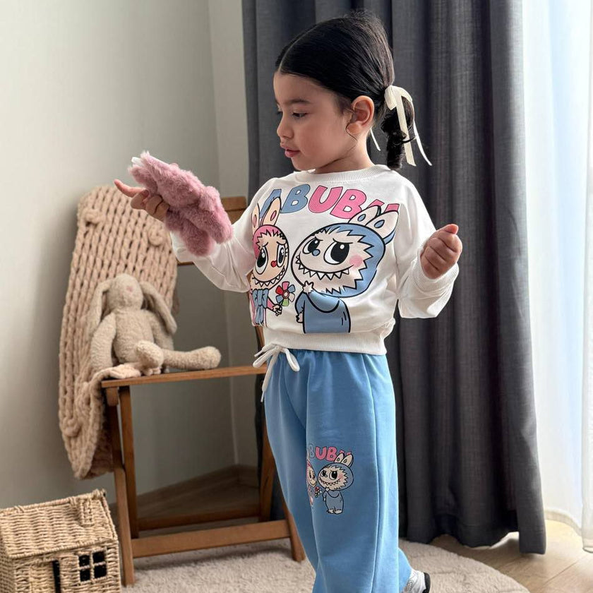 La-Bu-Bu Friends Girls Casual Set