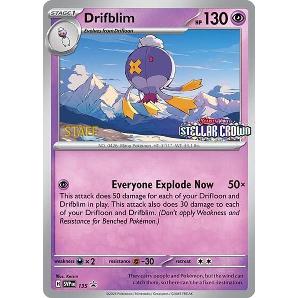 Drifblim - 135 (Prerelease) [Staff] (135) (SVP)