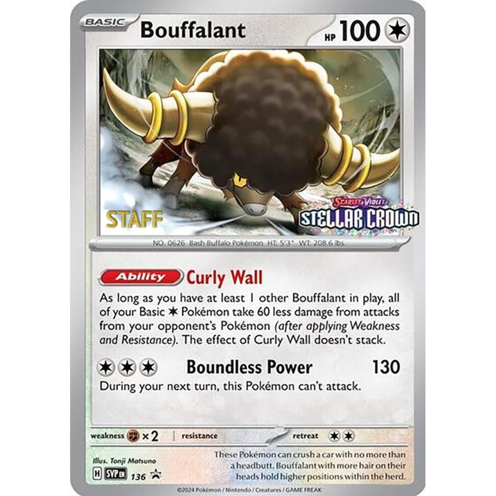 Bouffalant - 136 (Prerelease) [Staff] (136) (SVP)