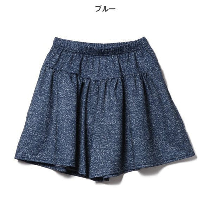 [Genuine Nishimatsuya product] MD knit culottes denim fu PT6