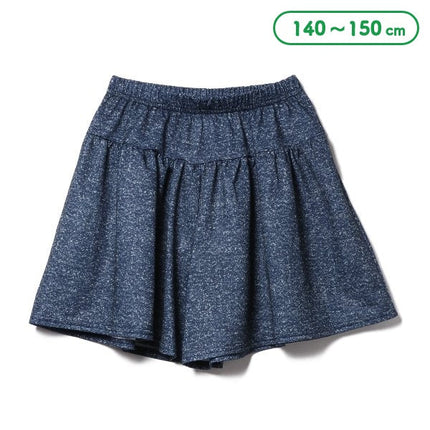 [Genuine Nishimatsuya product] MD knit culottes denim fu PT6