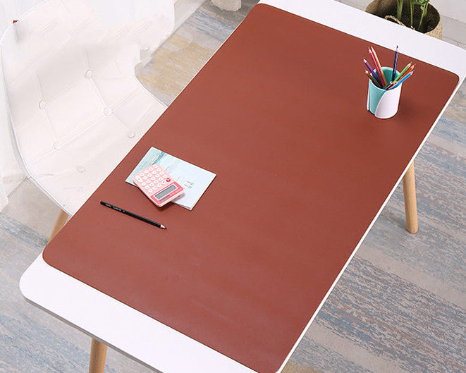 Oversized Desk Pad & Mouse Pad – Dual-Colour PU Leather, Multiple Sizes & Colours