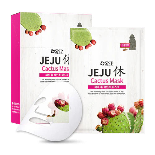 SNP Jeju Rest Cactus Mask 22ml - 1 BOX / 10 PCS