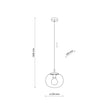 VIBE Graphite Glass Scandinavian Pendant Light