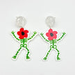 Halloween Day Ornament Colorful Ghost Eyes Funny Acrylic Earrings For Women