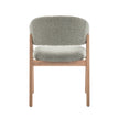 Fiol Dining Chair – Mint Green Upholstery & Natural Wood Frame