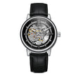 Men's Hollow-Out Mechanical Watch, Skeleton Dial Dress Watch in Gold, Silver and Black