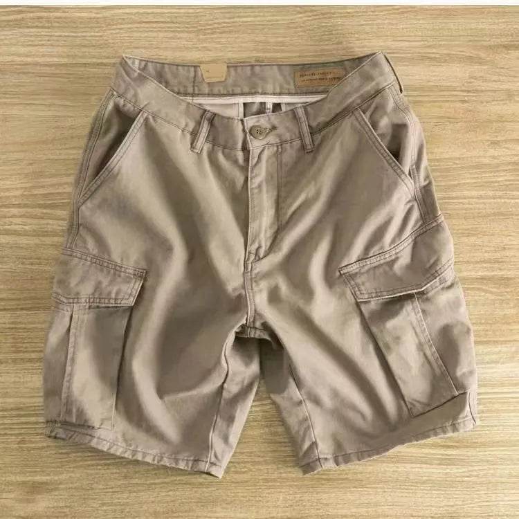 Workwear Casual Men's Loose Summer All-matching Straight Fifth Cargo short Pants
