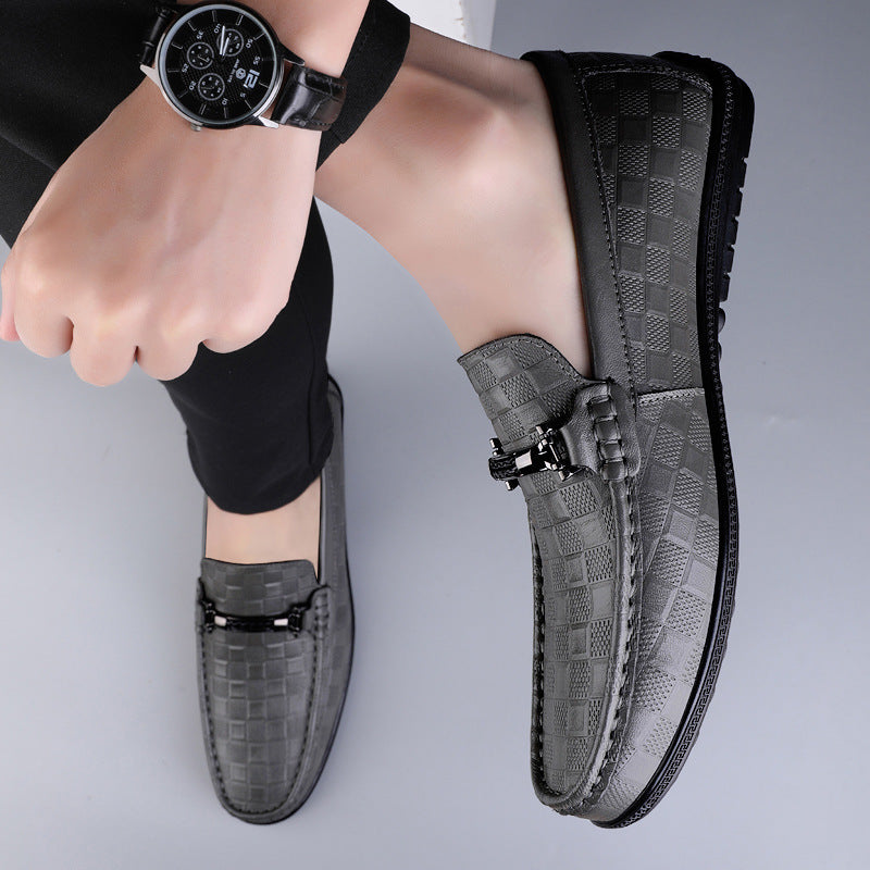 Men's Slip-On Leather Loafers | Wide Width Business Casual Shoes Canada USA | Sizes 36–46