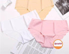 Women's Cotton Mid-Waist Underwear Briefs Set for Everyday Comfort