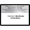 Code Card - Mini Binder 2 Pack Blister (SM02)