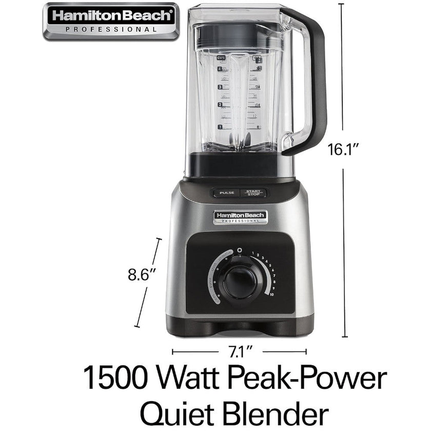 HAMILTON BEACH PROFESSIONAL 58870 Quiet Shield Blender - Refurbished with Home Essentials warranty