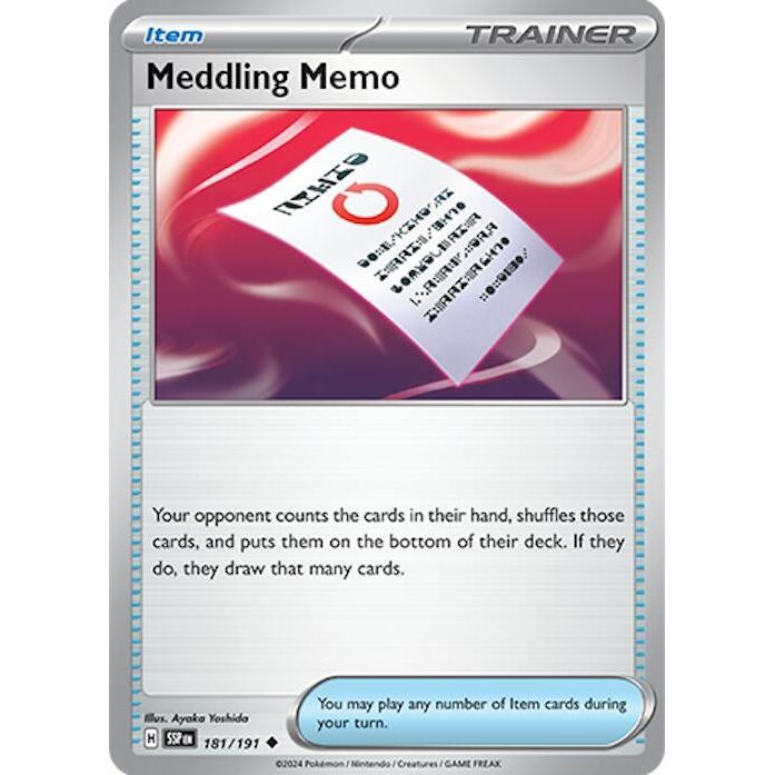 Meddling Memo (181/191) (SSP)