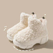 Winter Cashmere Snown Boots With 6cm Platform Warm Plus Velvet High-top Fleece Cotton Shoes Women Outdoor Indoor House Plush Shoes