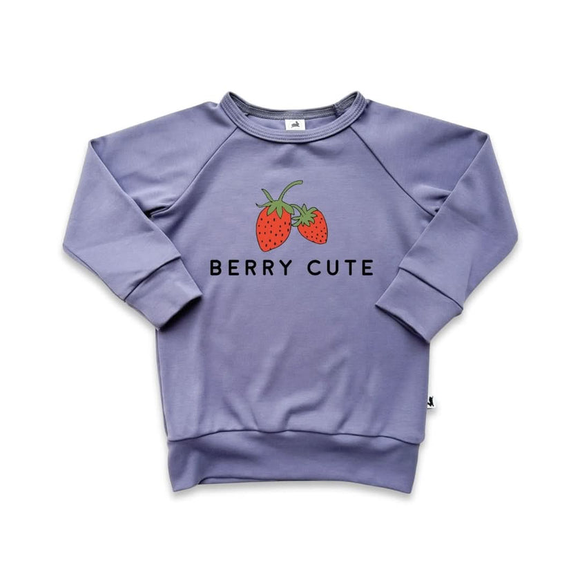 Baby/Kids' Graphic Bamboo Raglan Sleeve Pullover | Adventures Begin In My Own Backyard In Charcoal