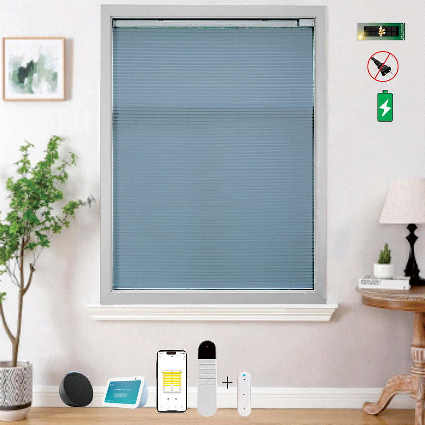 Equipped With A 15 Channel Remote Control Solar Charging Panel, Electric Blinds, Intelligent Remote Control Curtains, Silent Sunshades, Detachable Rechargeable Lithium Batteries