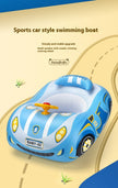 Kids Inflatable Car Steering Wheel Pool Float | Mini Pedestal Swimming Ring Canada