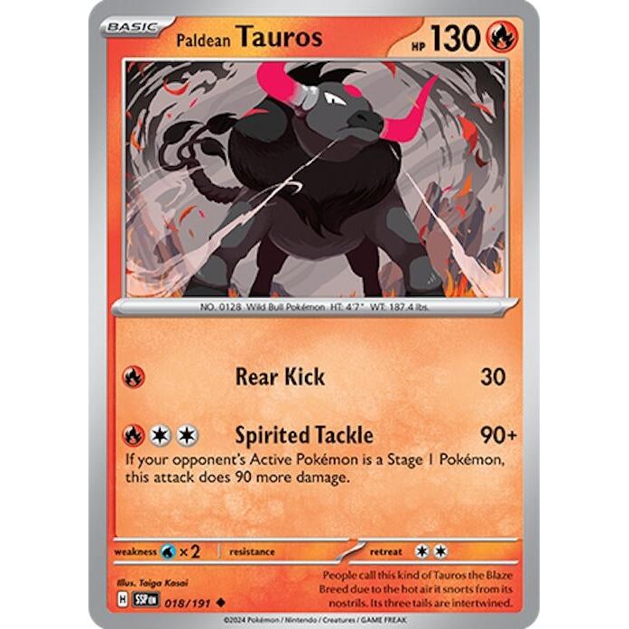 Paldean Tauros (018/191) (SSP)