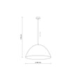 FARO Large Dome Pendant Light for Kitchen Island & Dining Table