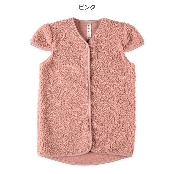 西松屋 ELFINDOLL ボアロングポンチョ（ピンク無地） 正規品