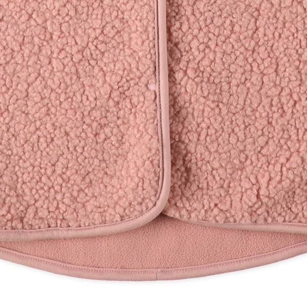 西松屋 ELFINDOLL ボアロングポンチョ（ピンク無地） 正規品