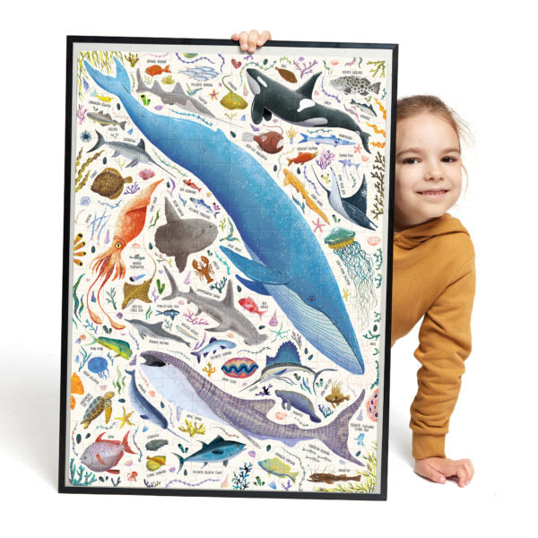 BANANA PANDA - PUZZLOVE - 200pc PUZZLE OCEAN ANIMALS (7+)