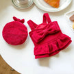 Royal Bow Moment Dog Dress Set | Dress with Matching Hat