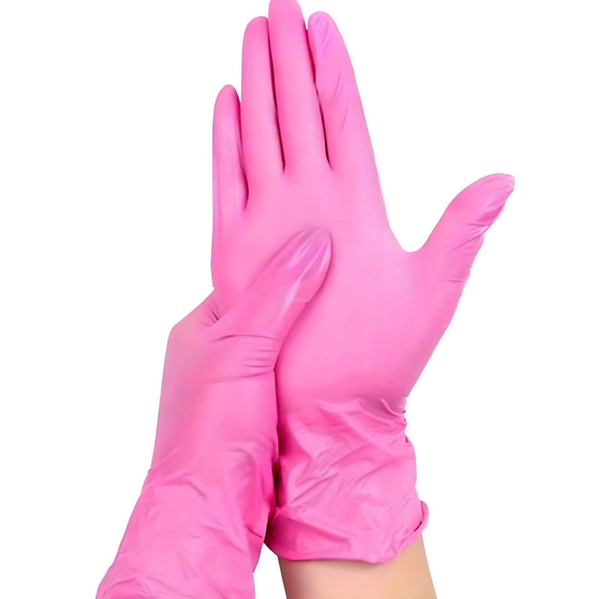 Thickened Food Grade Disposable Nitrile Gloves – Waterproof 10 Colours 50 or 100 Pack