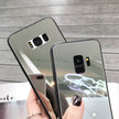 Tempered Glass Mirror Phone Case for Samsung Makeup mirror for Women