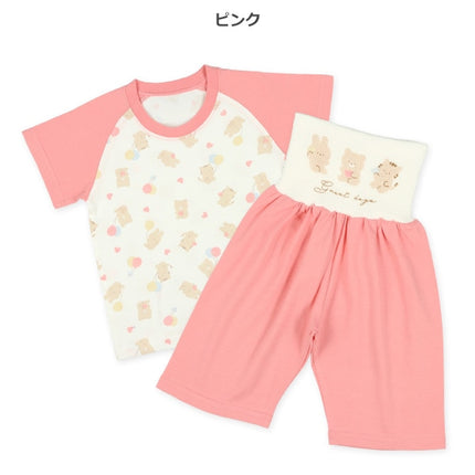 西松屋 腹巻付きラグラン半袖パジャマ（くま・うさぎ・ねこ） 正規品