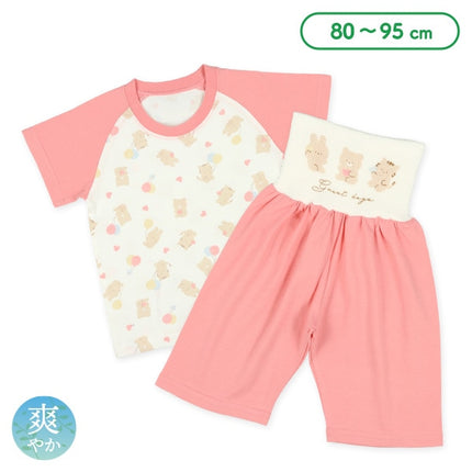 西松屋 腹巻付きラグラン半袖パジャマ（くま・うさぎ・ねこ） 正規品