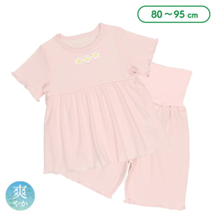 西松屋 腹巻付き半袖パジャマ（花柄刺） 正規品