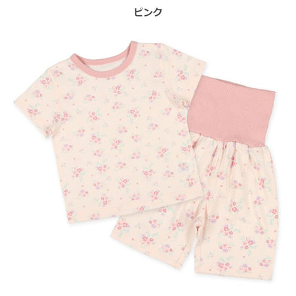 西松屋 腹巻付き半袖パジャマ（小花総柄） 正規品