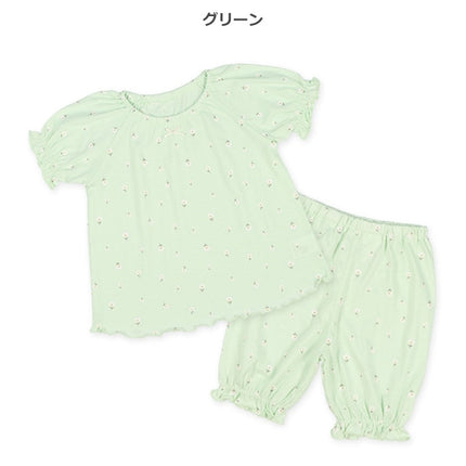 西松屋 ラグラン半袖パジャマ（小花総柄） 正規品