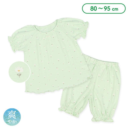 西松屋 ラグラン半袖パジャマ（小花総柄） 正規品