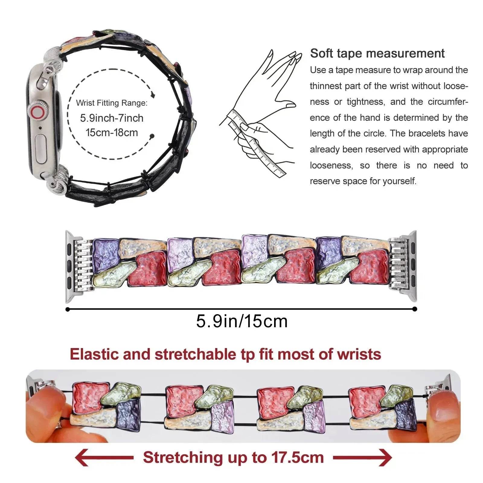 Women Colorful Watch Band  Strap Suitable For Apple iwatch