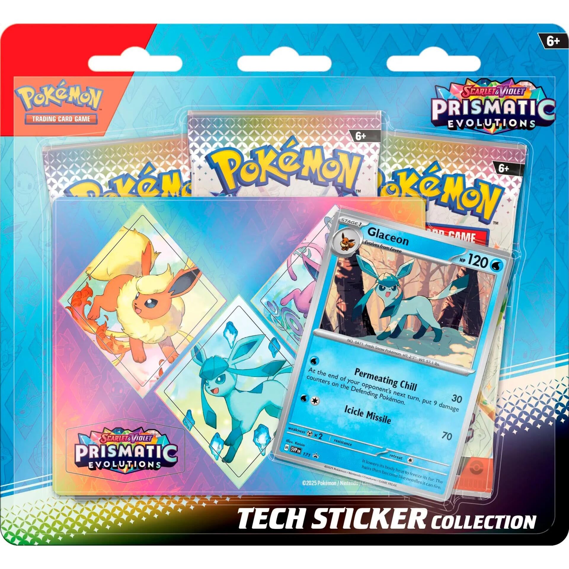 Prismatic Evolutions Tech Sticker Collection [Glaceon]